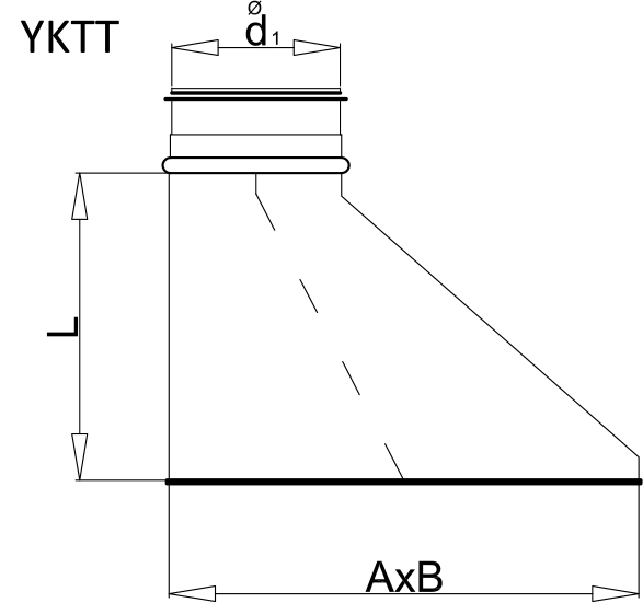 ADAPTÖR YKTT teknik çizim
