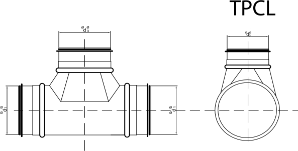 TEE TPCL teknik çizim