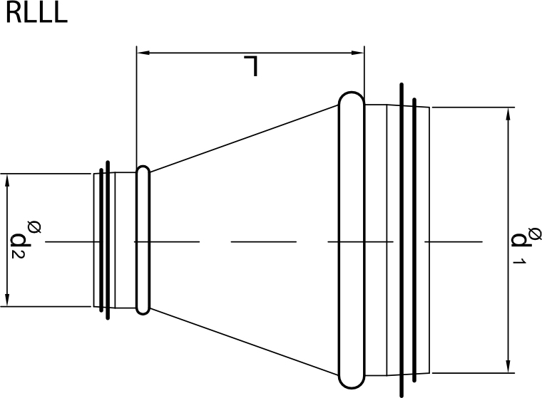 REDÜKİSYON RLLL teknik çizim